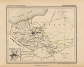 Historische kaart, plattegrond van gemeente Nijkerk in Gelderland uit 1867 door Kuyper van Kaartcadeau.com