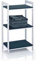 Handdoekrek zwart - wit  etagere 3 etage / etagere handdoek 3 liggers