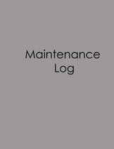 Maintenance Log - Gray Cover