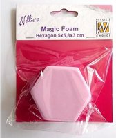 Nellies Choice Mixed Media Magic Foam hexagon shape 5cmx5.8 centimeter thick 3cm