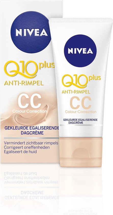 NIVEA Q10plus Anti-Rimpel Gekleurde Egaliserende CC Cream SPF 15 50 ml | bol.com