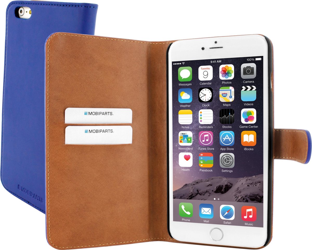 Mobiparts - blauwe premium booktype hoes - iPhone 6 Plus