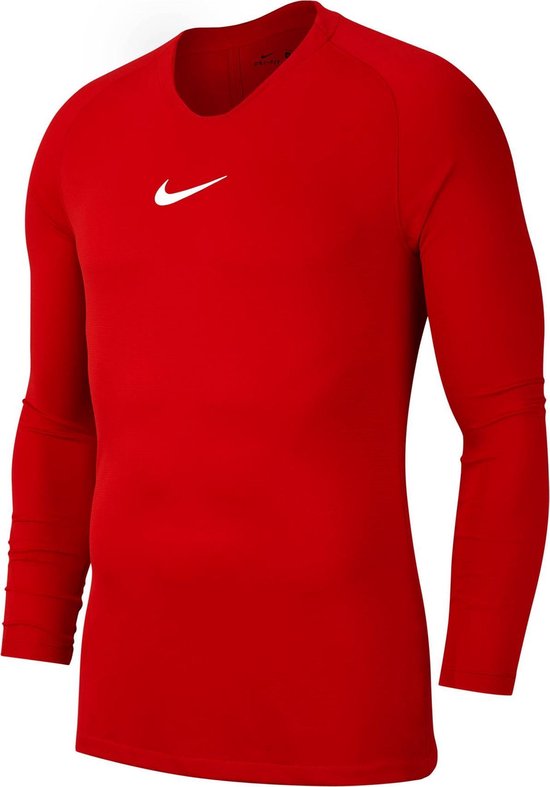 Nike Dry Park First Layer Longsleeve Shirt Thermoshirt - Maat 152 - Unisex  - rood | bol
