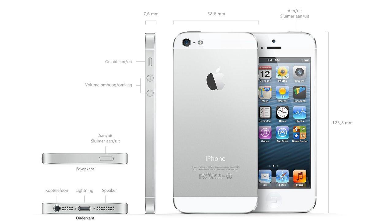 hardwerkend pik Specialiseren Apple iPhone 5 16GB - Wit | bol.com