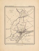 Historische kaart, plattegrond van gemeente Tiel in Gelderland uit 1867 door Kuyper van Kaartcadeau.com