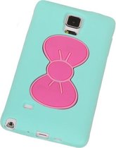 Samsung Galaxy Grand Prime - Vlinder Groen TPU Case Telefoonstandaard Hoesje