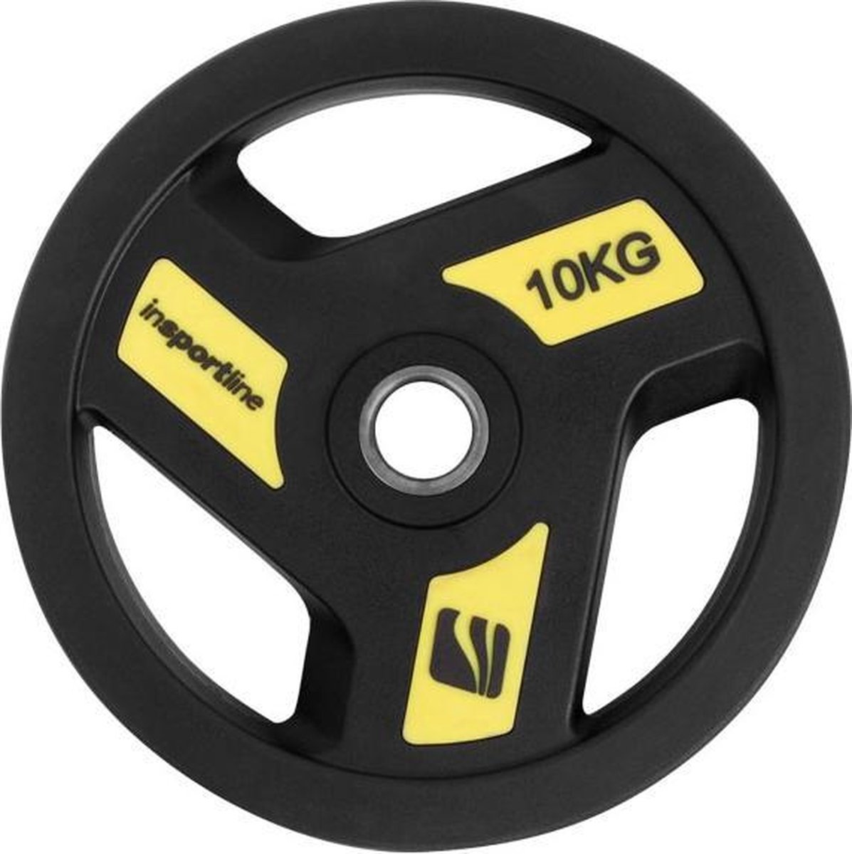 InSportline Herk Halterschijf - Rubber - 10 kg - Ø 30 mm