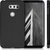 Zwart TPU Siliconen Backcover Hoesje voor LG V30