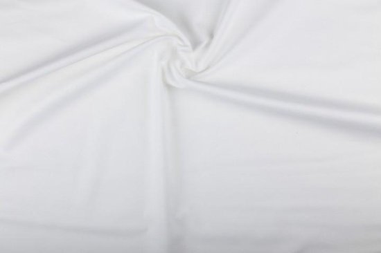 Onderzoek passen speling Katoen stof - Wit - 10 meter | bol.com