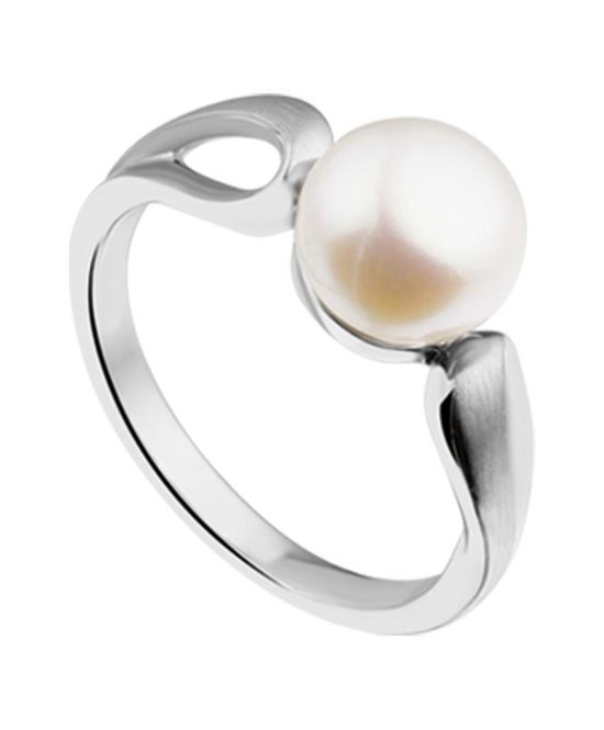 Bague The Jewelry Collection Pearl - couleur argent plaqué rhodium