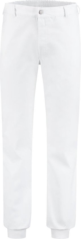Pantalon Yoworkwear Food polyester / coton avec poignets blanc taille 52