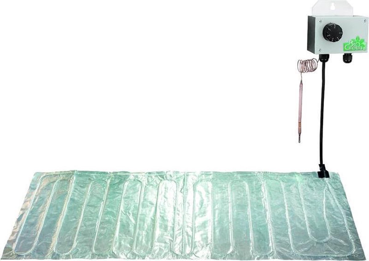BIOGreen Aluminium grond verwarmings mat 100 x 100cm (150W) - Biogreen