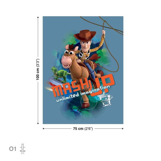 Toy Story Woody Bully Canvas Print 100cm x 75cm