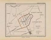 Historische kaart, plattegrond van gemeente Papekop in Zuid Holland uit 1867 door Kuyper van Kaartcadeau.com