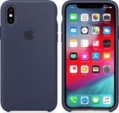 Apple iPhone XS Siliconen Case - Donkerblauw