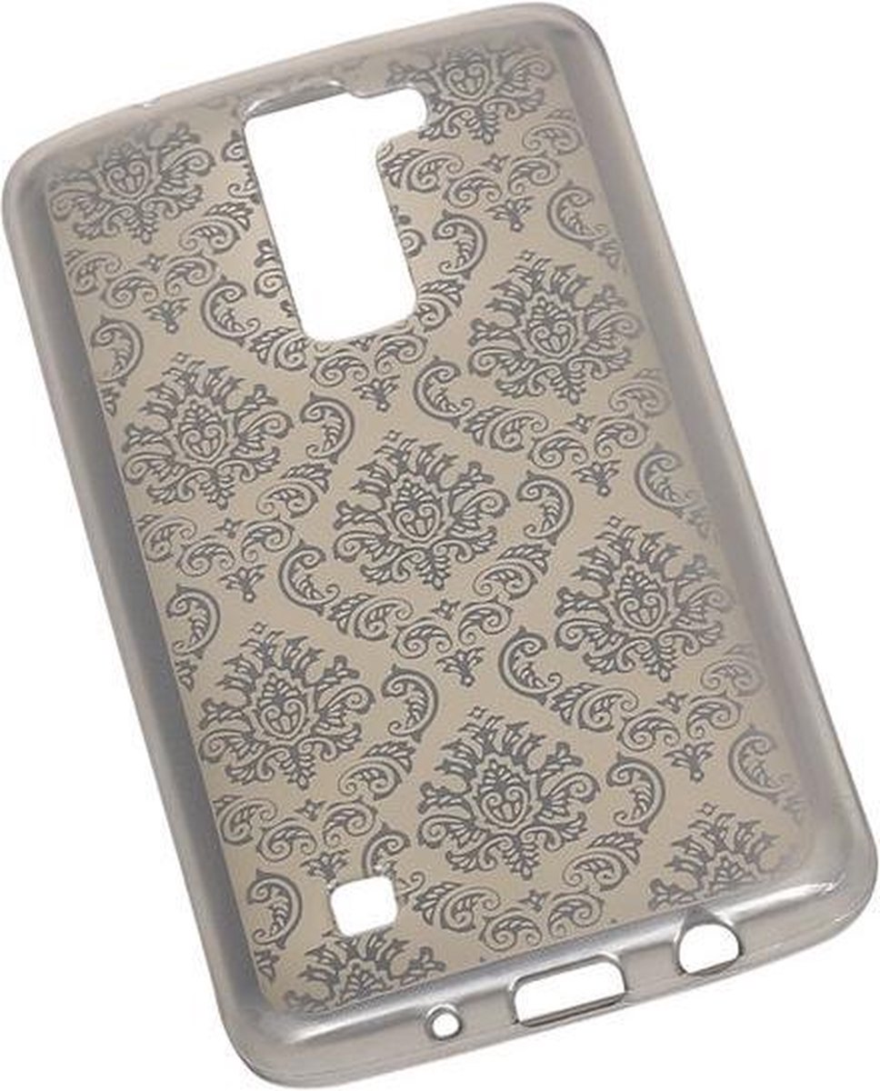Zilver Brocant TPU back case cover hoesje voor LG K8