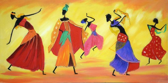 Grand Foulard Danse africaine, Tapisseries spirituels