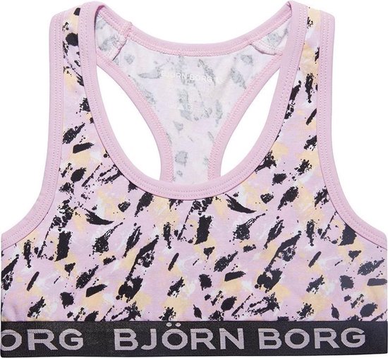 Bjorn Borg - Meisjes - Paint Soft Top - Roze  - 146
