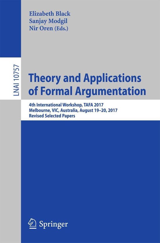 Springer Nature Proceedings Computer Science - Theory and Applications of Formal Argumentation