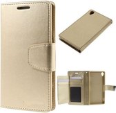 Mercury Rich Dairy wallet case hoesje Sony Xperia Z3 Plus goud