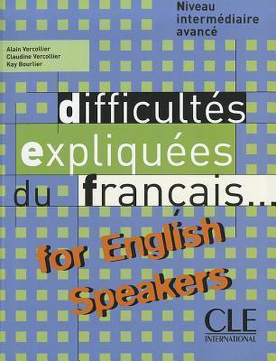 Difficultes Expliquees Du Francais - cover