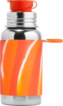 Pura sportfles - Plasticvrij - 550 ml - Oranje Swirl