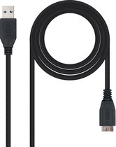 USB 3.0 A to Micro USB B Cable NANOCABLE 10.01.110-BK Black