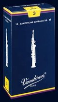 Vandoren Sopraan Saxofoon Traditional Rieten - 10 Stuks Verpakking - Dikte 2.0