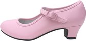 Spaanse Prinsessen schoenen licht roze maat 37 (binnenmaat 23,5 cm) bij jurk verkleedkleding kinderen