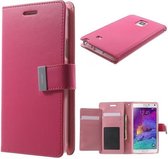 Mercury Rich Dairy wallet case Samsung Galaxy Note 3 Neo N7505 donker roze