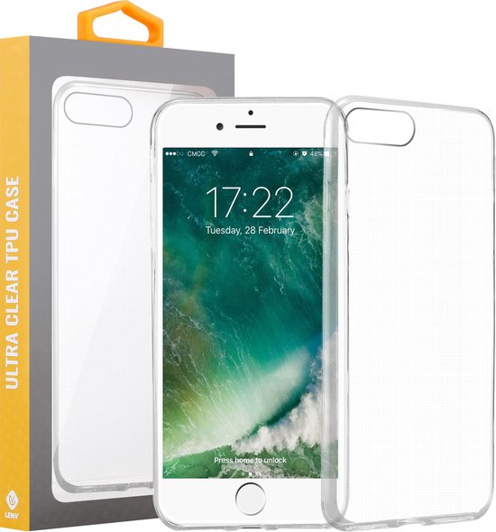 iPhone 7 Plus / 8 Plus Transparant Silliconen TPU Hoesje Cover Case