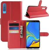 Book Case Samsung Galaxy A7 (2018) Hoesje - Rood