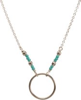 Wenskaart Karma - kaart voor positiviteit - kaart met zilver ketting karma - kaart met sieraad
