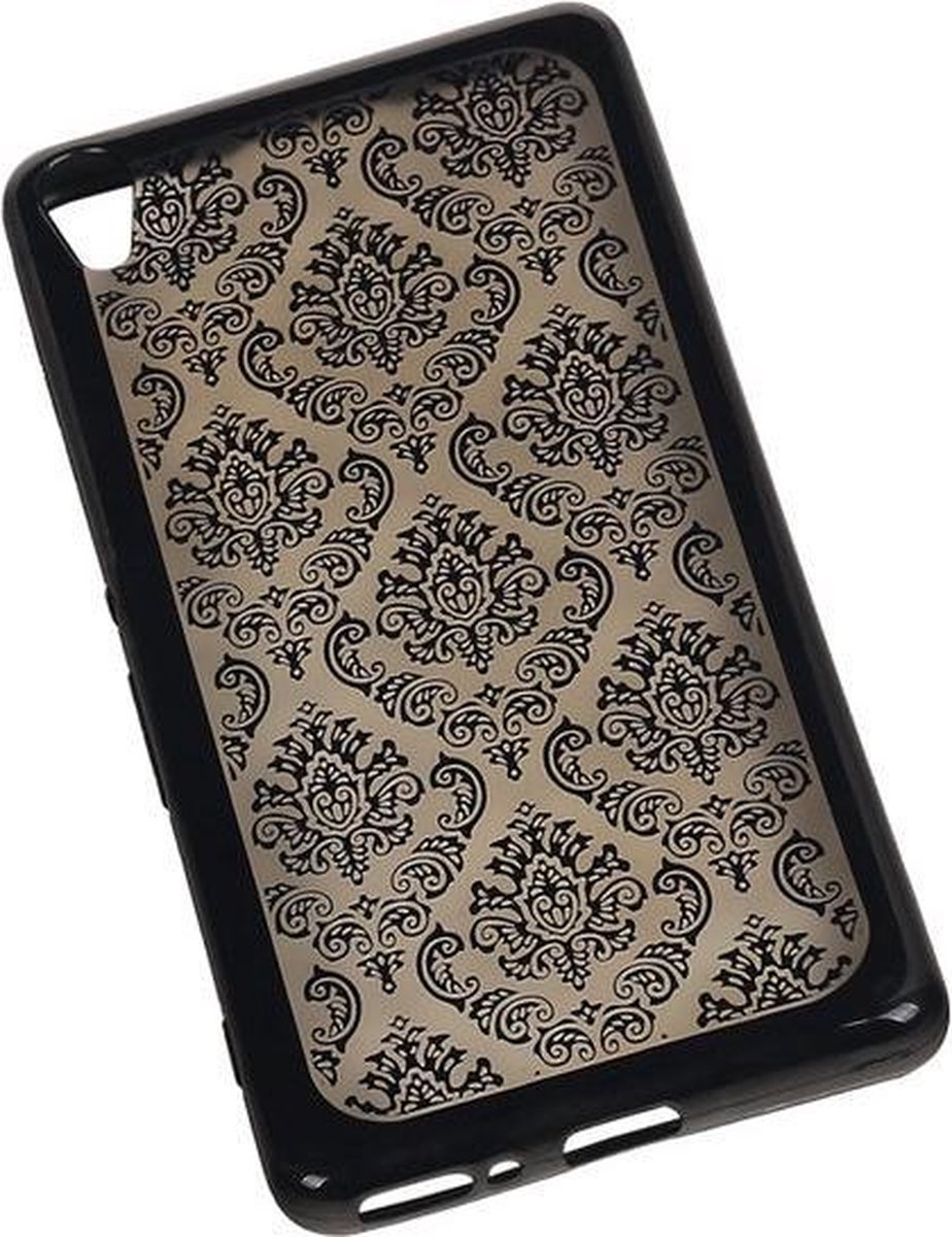 Zwart Brocant TPU back case cover hoesje voor Sony Xperia XA