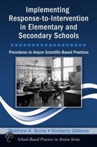 Implementing Response-To-Intervention In Elementary And Secondary Schools