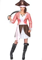 "Roze piratenpak voor vrouwen - Verkleedkleding - Medium"