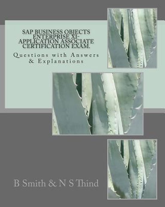 SAP Business Objects Enterprise XI- Application Associate Ce ... - cover