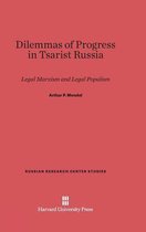 Russian Research Center Studies- Dilemmas of Progress in Tsarist Russia