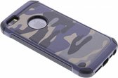 Army Defender Backcover iPhone SE / 5 / 5s hoesje - Blauw