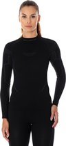Dames Thermoshirt - Thermokleding - met Nilit® Innergy-Zwart-XL