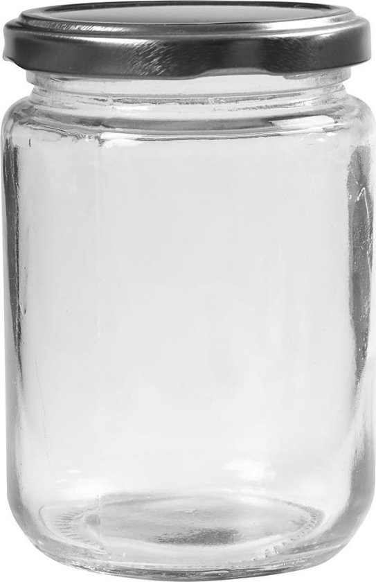 Glazen Pot Transparant - Glazen Pot met Schroefdeksel - DIY Glazen Potten voor...