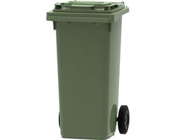 Mini Container - 120 liter Groen - Kliko Afval Container 120liter - Afvalbak 120l