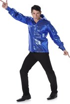 Karnival Costumes Blauw Disco Overhemd Heren Carnavalskleding Heren Foute Party Jaren 60 Jaren 70 '60 '70 Carnaval - Polyester - Maat M - Shirt