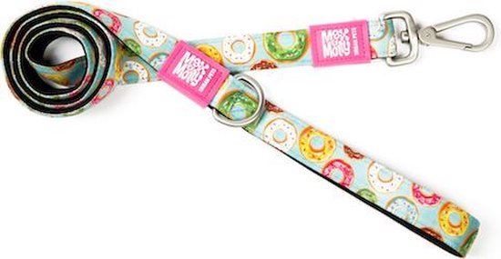 Max & Molly Donuts Smart ID Hondenhalsband – Neopreen, 1.5 Cm Breed, Traploos Verstelbaar, Machinewasbaar – Incl. Gratis Registratie
