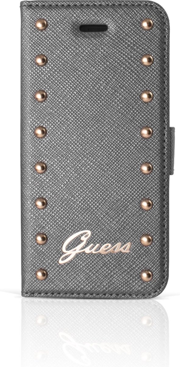 iPhone 6s Plus/6 Plus hoesje - Guess - Zilver - Kunstleer
