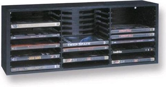 Uitreiken combinatie Bewolkt Houten DVD rek - opbergsysteem - opbergmeubel geschikt voor het opbergen  van 33 DVDs. | bol.com