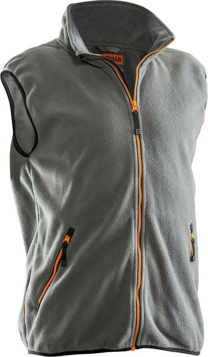 Jobman 7501 Fleece Vest 65750175 - Donkergrijs - XL