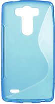 Back Cover LG G3 Mini TPU Siliconen Hoesje S-shape Blauw