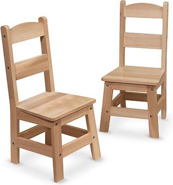 optocht Coördineren Aanvankelijk Paar Massief houten stoelen (2 stuks) - Melissa & Doug (18789) | bol.com