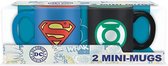 DC COMICS - Set 2 mini-mugs - 110 ml - Superman & Green Lantern